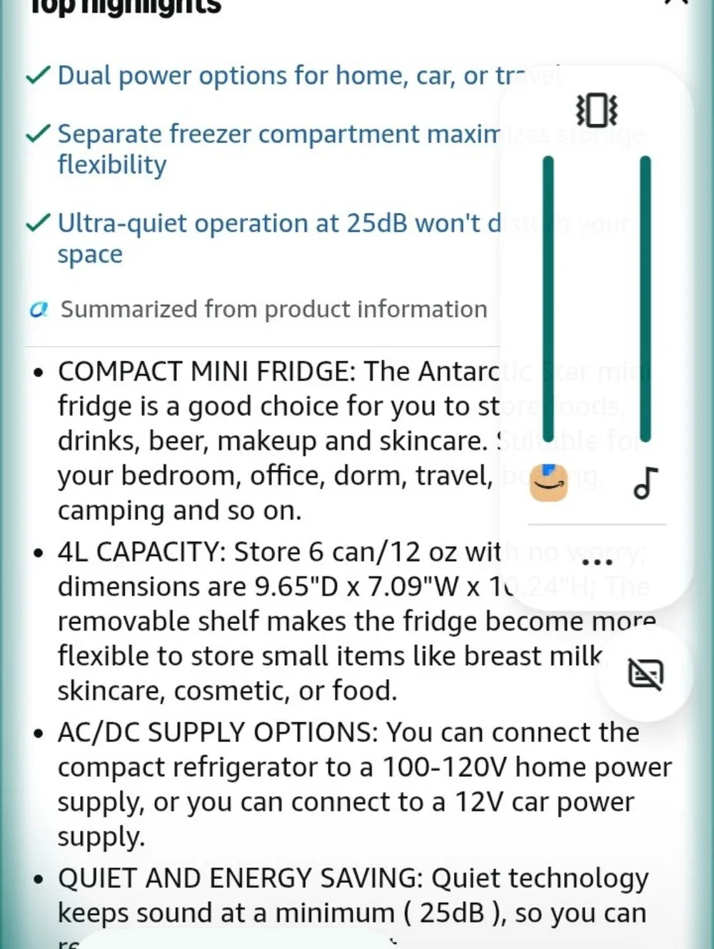 4L Compact Mini Fridge – Black